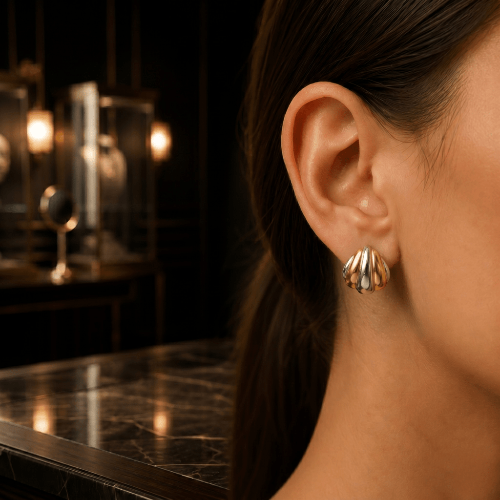 Golden Seashell Luxe Earrings - Cavendish Jewelry
