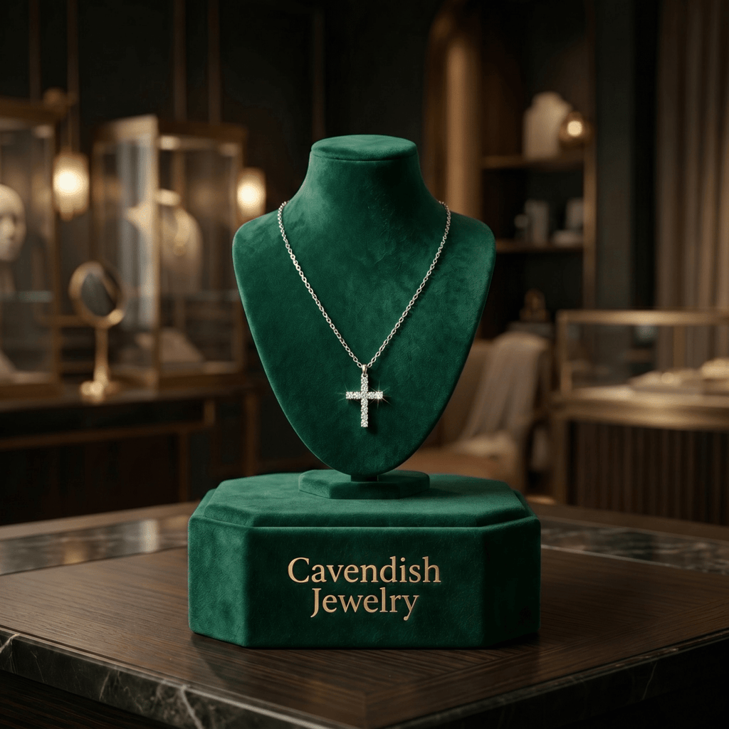 Luminara Cross Neckless, Earrings - Cavendish Jewelry